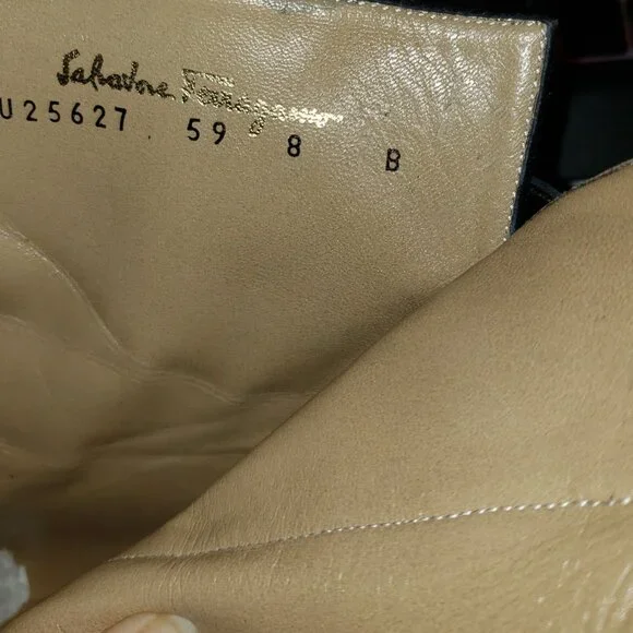 Sold On Ebay-Salvatore Ferragamo Black Cashmere calf leather ankle ANTONIA boots - Picture 16 of 16